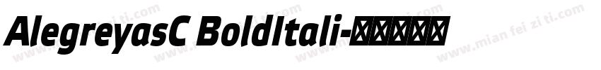 AlegreyasC BoldItali字体转换